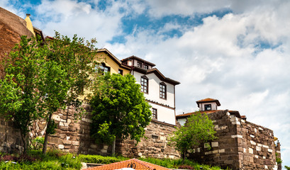 Wall Mural - Houses in the old town of Ankara, Turkey