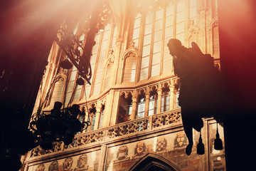 Wall Mural - Inside view of Prague cathedral