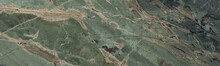 Malachite, Natural Green Stone Background With Abstract Pattern