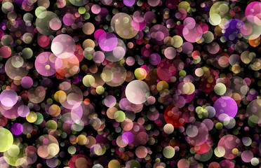 Sticker - gradient party confettie circles