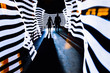 © Vladimir Tsarkov/Stocksy - Dark Silhouette Of A Guy And A Girl Standing In Light Corridor