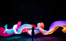 Lightpainting With Milky Way