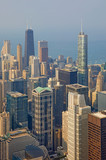 Fototapeta  - Elevated view of Chicago seen from Skydeck, Chicago, Illinois, United States