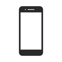 smartphone vector icon for background graphic design. modern black vector illustration of mobile gad