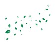© sangidan - green leaf ecology nature element background vector icon of go green