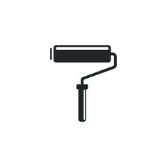 Fototapete - Roller Paint icon template color editable. Paint roller symbol vector sign isolated on white background illustration for graphic and web design.