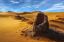 Old Water Well In The Sahara Desert 