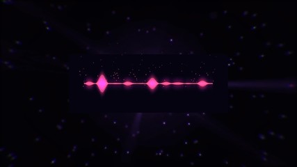 Poster - Glowing digital spectrum animation background. Animation. Abstract sound track animation