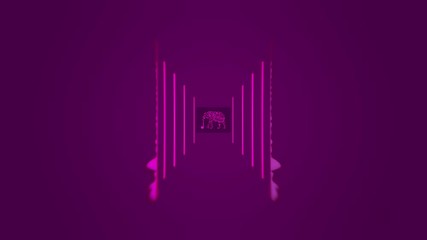 Poster - Color animation for background overlays on musical works. Animation. Glowing digital spectrum animation background