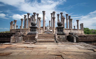 Ruins of the historical city of Polonnaruwa, Sri Lanka