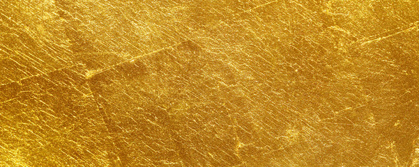 Wall Mural - scratched gold texture used as background
