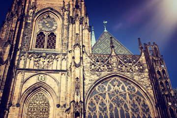 Wall Mural - outdoors view of Prague cathedral