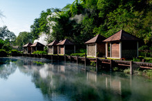 Hot Springs At Doi Pha Hom Pok National Park, Fang, Chiang Mai, Thailand.