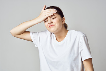 Wall Mural - young man with headache