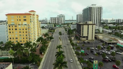 Wall Mural - North Bay Village aerial drone video