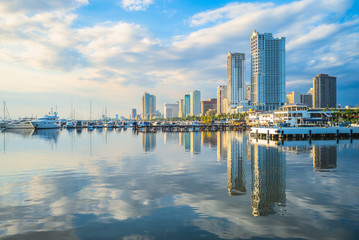 Wall Mural - Port of Manila at manila bay, philippines