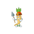 Cool Miner salsify cartoon character design style