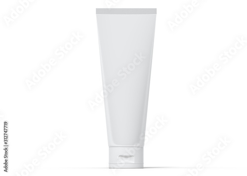 White tube of cream 3d rendering Poster Mural XXL