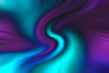 Poster - Abstract gradient artwork. Colorful lines, flat style background. Fluid inks creative texture