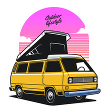 Yellow Camper Van