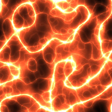 Yellow Plasma Flames Seamless Background