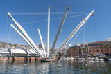 Fototapeta Londyn - Bigo at Port of Genoa, Italy