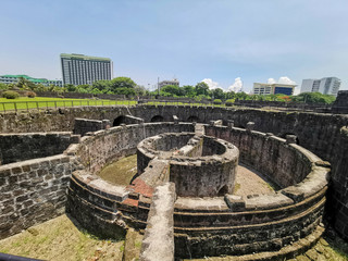 Baluarte De San Diego Circular Stone Fort In Intramuros, Manila, Philippines