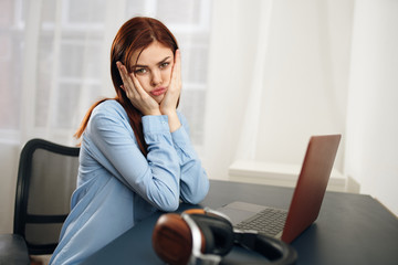 Poster - young woman in office