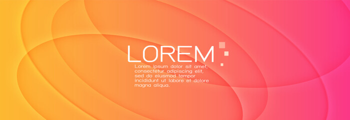 Fototapete - Colorful gradient background with dynamic curving shadow line effect. Abstract template and modern stylish texture. Vector illustration