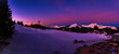 Beautiful panorama shot in Morzine, French Alpine Resort, France during Winter 