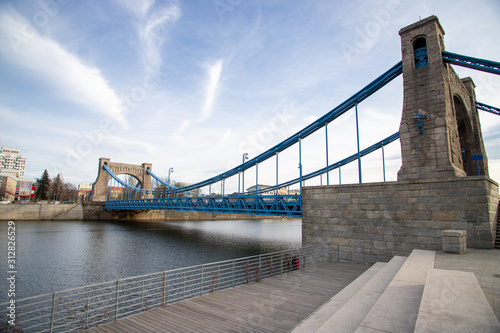 Naklejka most Grunwaldzki   most-grunwaldzki-we-wroclawiu-nad-rzeka-odra