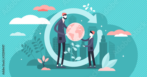Cuadros en Lienzo Generation change vector illustration
