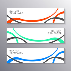 Wall Mural - Business Banner Template, Layout Background Design, Corporate Geometric web header or footer with new color trend