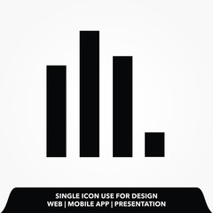 Poster - chart icon design vector illustration