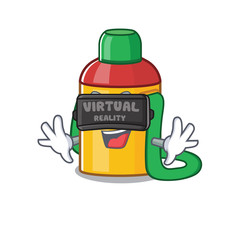 Sticker - cool kids water bottle Scroll character using Virtual reality headset