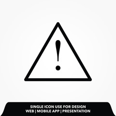 Poster - Outline warning icon.warning vector illustration.