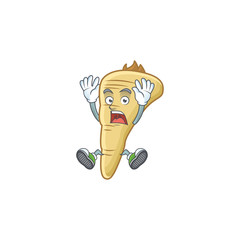 Sticker - Cartoon character of parsnip style with shocking gesture