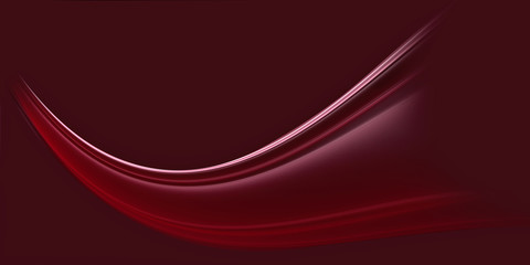 Wall Mural - Beautiful fractal wave on a cherry background. Wallpaper