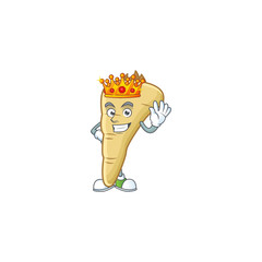 Poster - Cool King of parsnip on cartoon character style