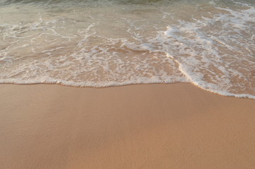 Beautiful background beach with sand and sea