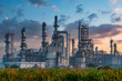 © Shinonome Studio - Petrochemical industry with Twilight sky.