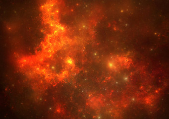 Wall Mural - deep space nebula with stars