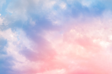 Wall Mural - cloud background with a pastel colour