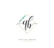 © D'Graphic Studio - Handwritten letter Q B QB for identity and logo. Vector logo template with handwriting and signature style.
