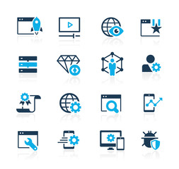 SEO & Digital Martketing Icons 2 of 2 // Azure Series