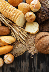 Assortment of baked bread