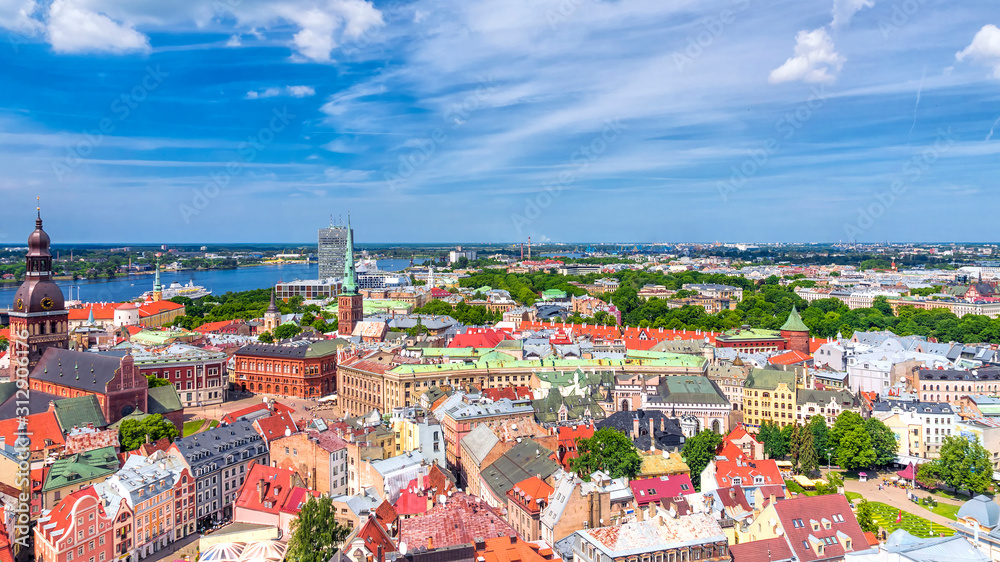 View of old Riga, Latvia - obrazy, fototapety, plakaty 