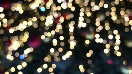 Wall Mural - new year's enchanting backdrop. ways of light in space. winking of light spots on a black background