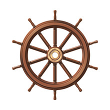 Vector Boat Handwheel, Ship Wheel Helm