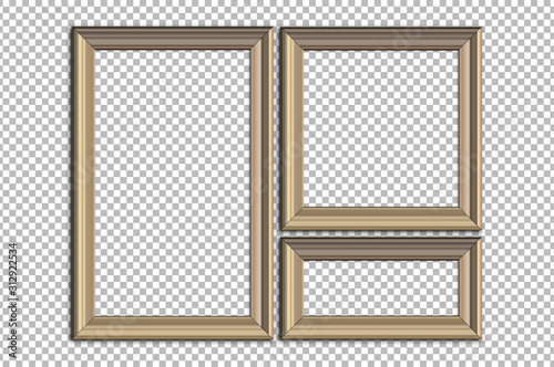 Fotografía Picture frame idea, inspiration on transparent background